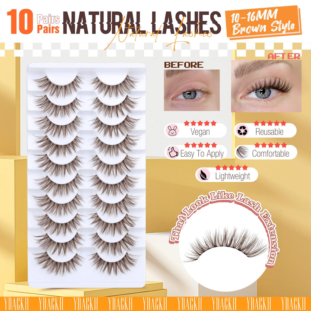 YDAGKH lightweight band lashes stay comfortable all day.
