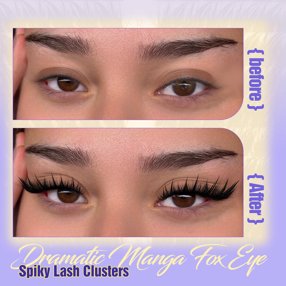 YDAGKH DIY anime lashes cat eye for customizable looks