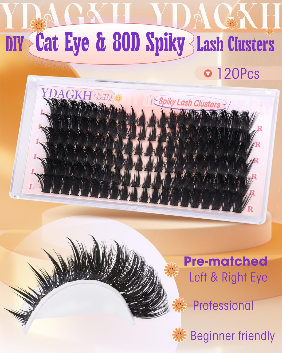 YDAGKH easy-apply design makes at-home lashes simple and quick.