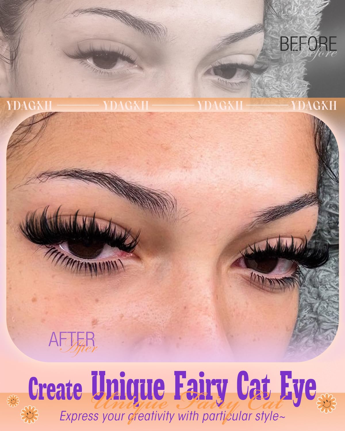 YDAGKH manga clusters 13-18mm add gradient drama for smoky or editorial styles.