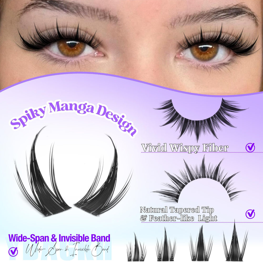 YDAGKH manga eyelash clusters wispy design for textured definition