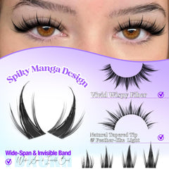 YDAGKH manga eyelash clusters wispy design for textured definition