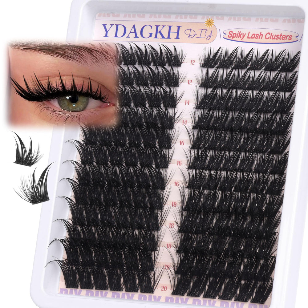 YDAGKH manga lash cluster fox-eye spikes for dramatic outer corner lift