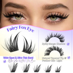 YDAGKH manga lash cluster wispy base for soft, versatile drama