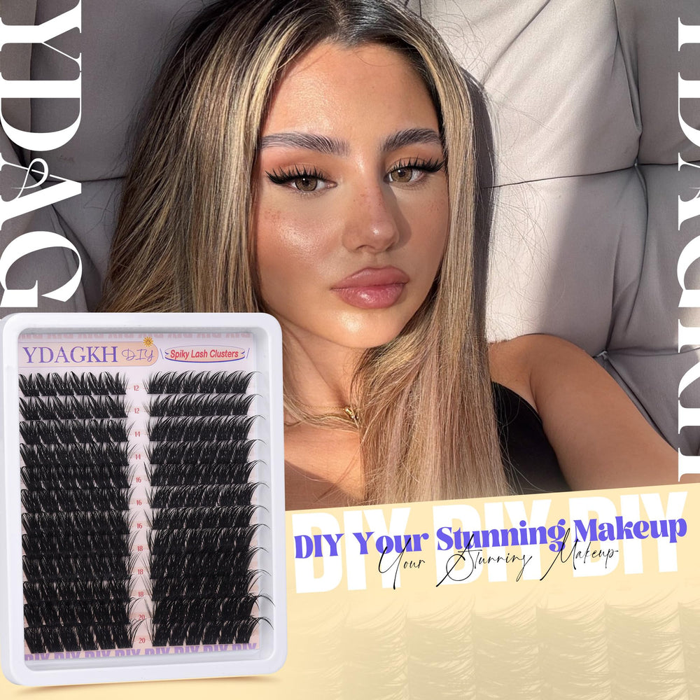 YDAGKH reusable lash clusters 144pcs for DIY styling
