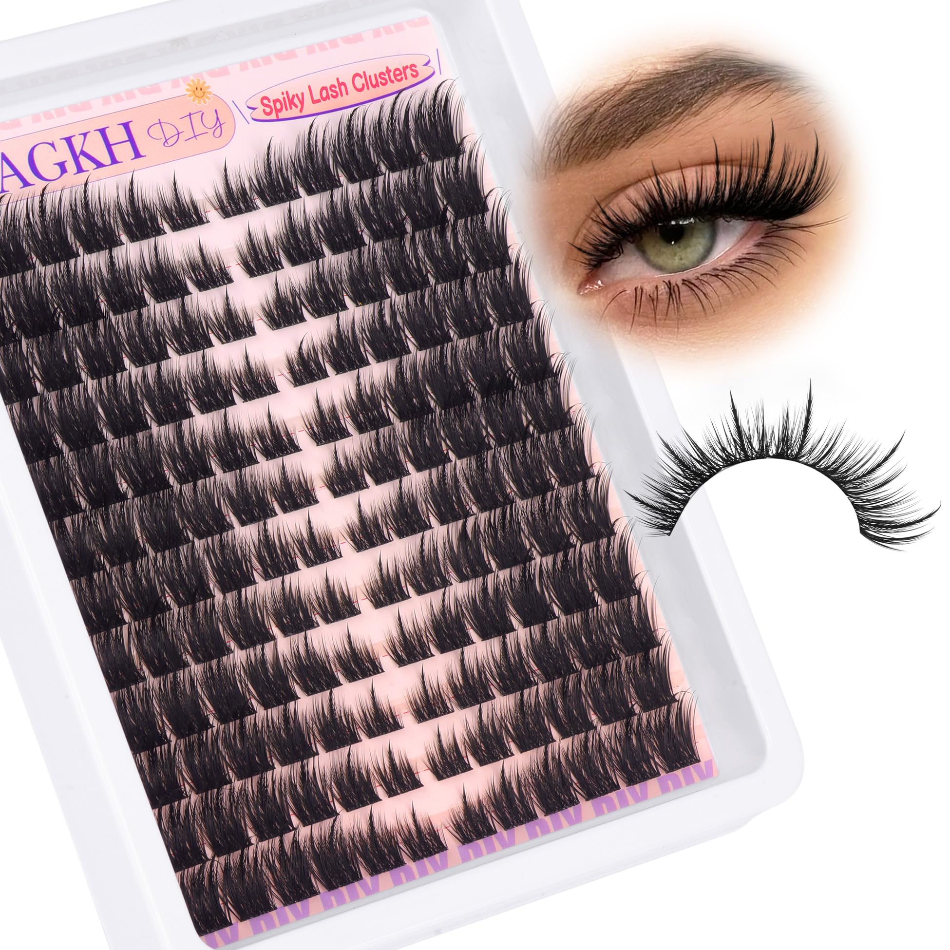 YDAGKH Spikes lash clusters reusable spikes for endless creativity.