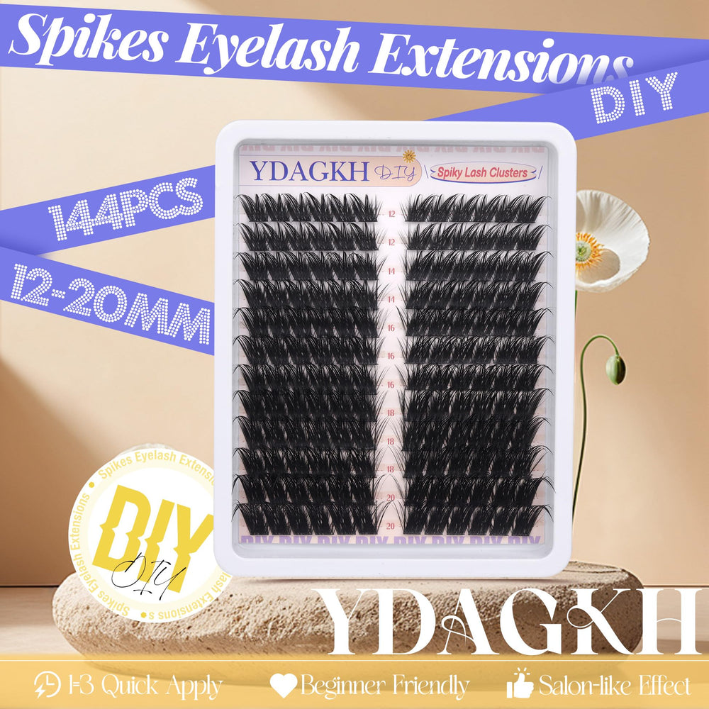 YDAGKH spiky cluster lashes add textured definition and volume