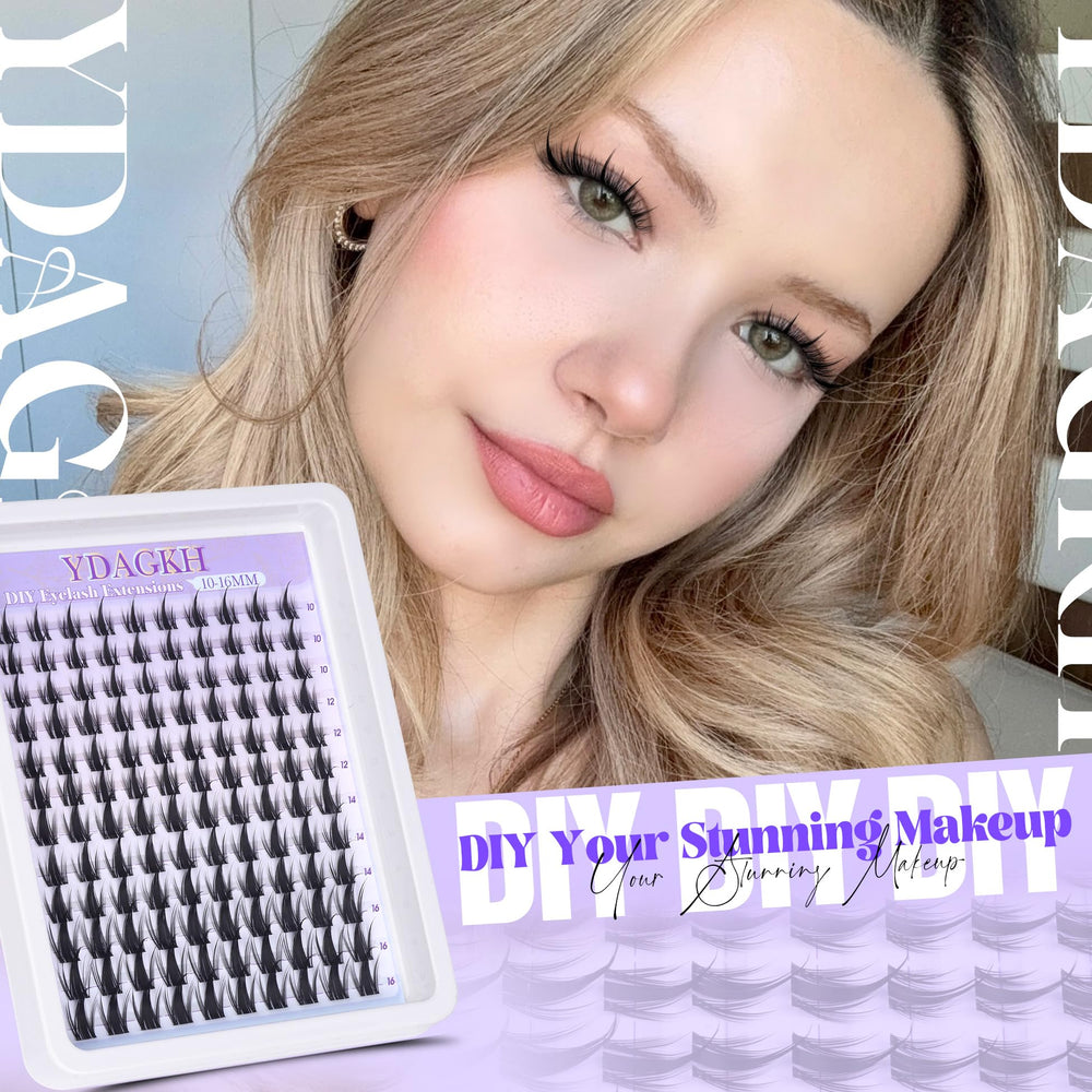 YDAGKH three-in-one cluster lashes for fast versatile styling