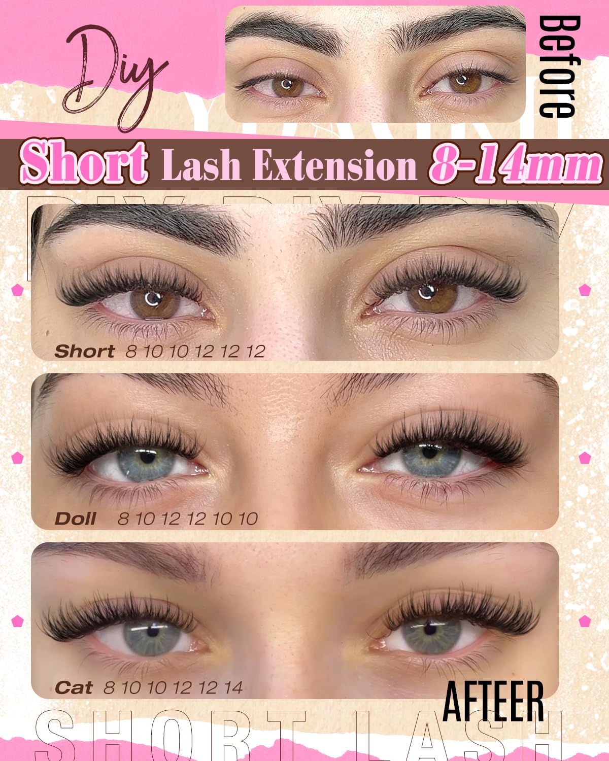 YDAGKH ultra-thin band lash extensions stay comfortable all day.