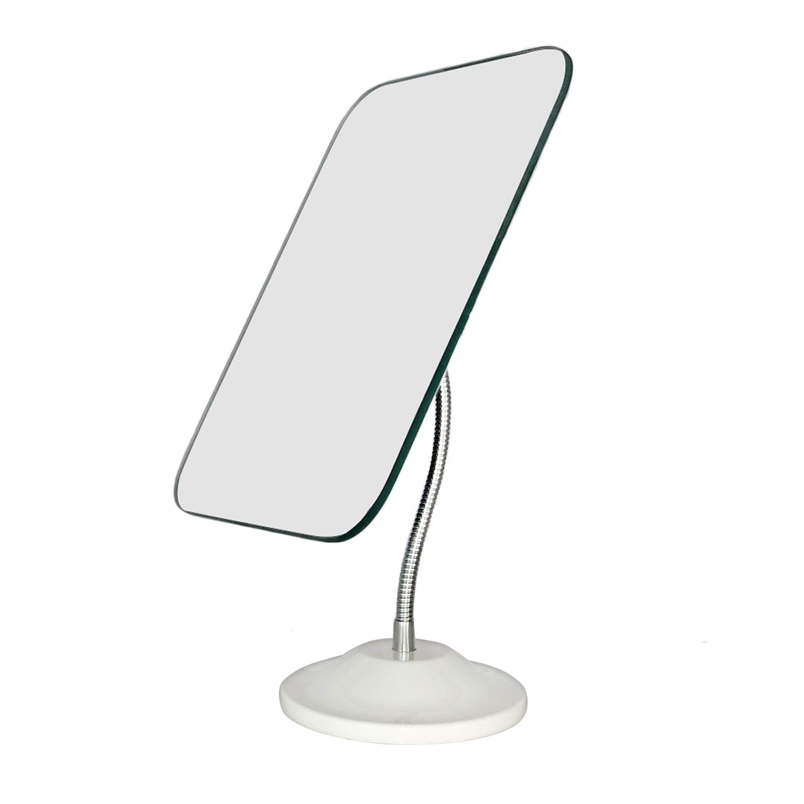 Yeake adjustable gooseneck makeup mirror with 360° rotation for precise angles.