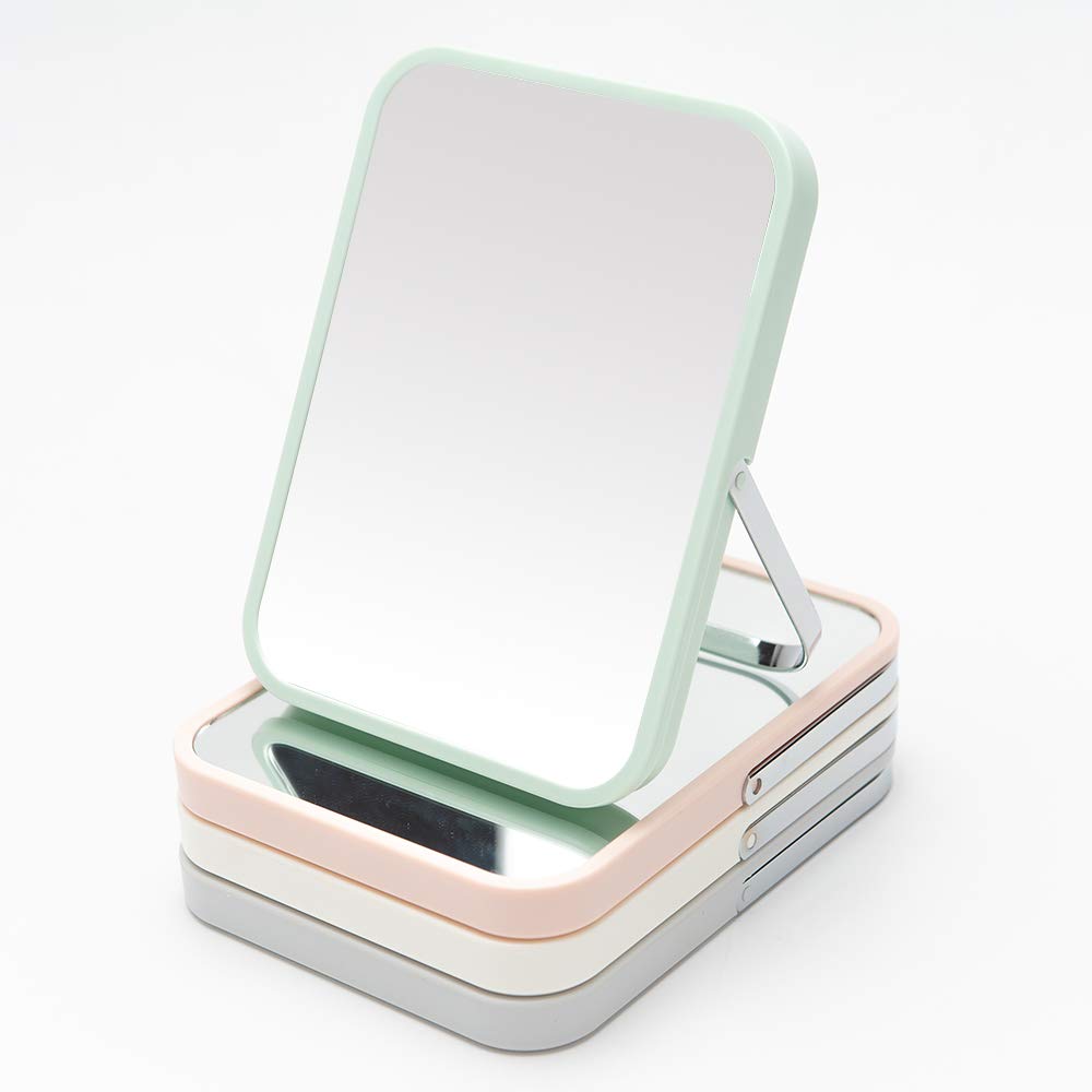 Yeake compact desk mirror stands securely on countertops for everyday use