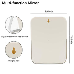 Yeake mirror with 90-degree folding for compact travel and easy storage.
