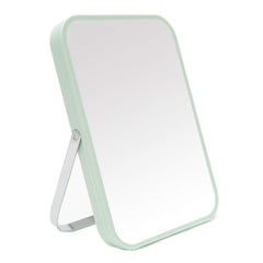 Yeake table desk vanity mirror with folding green stand for compact desk makeup