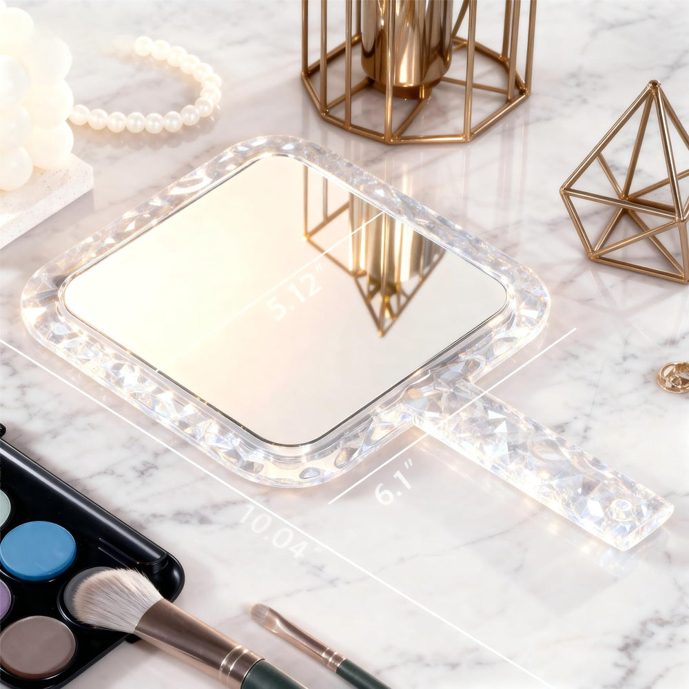 YEAKE compact travel mirror lightweight for on-the-go touch-ups