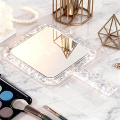 YEAKE compact travel mirror lightweight for on-the-go touch-ups
