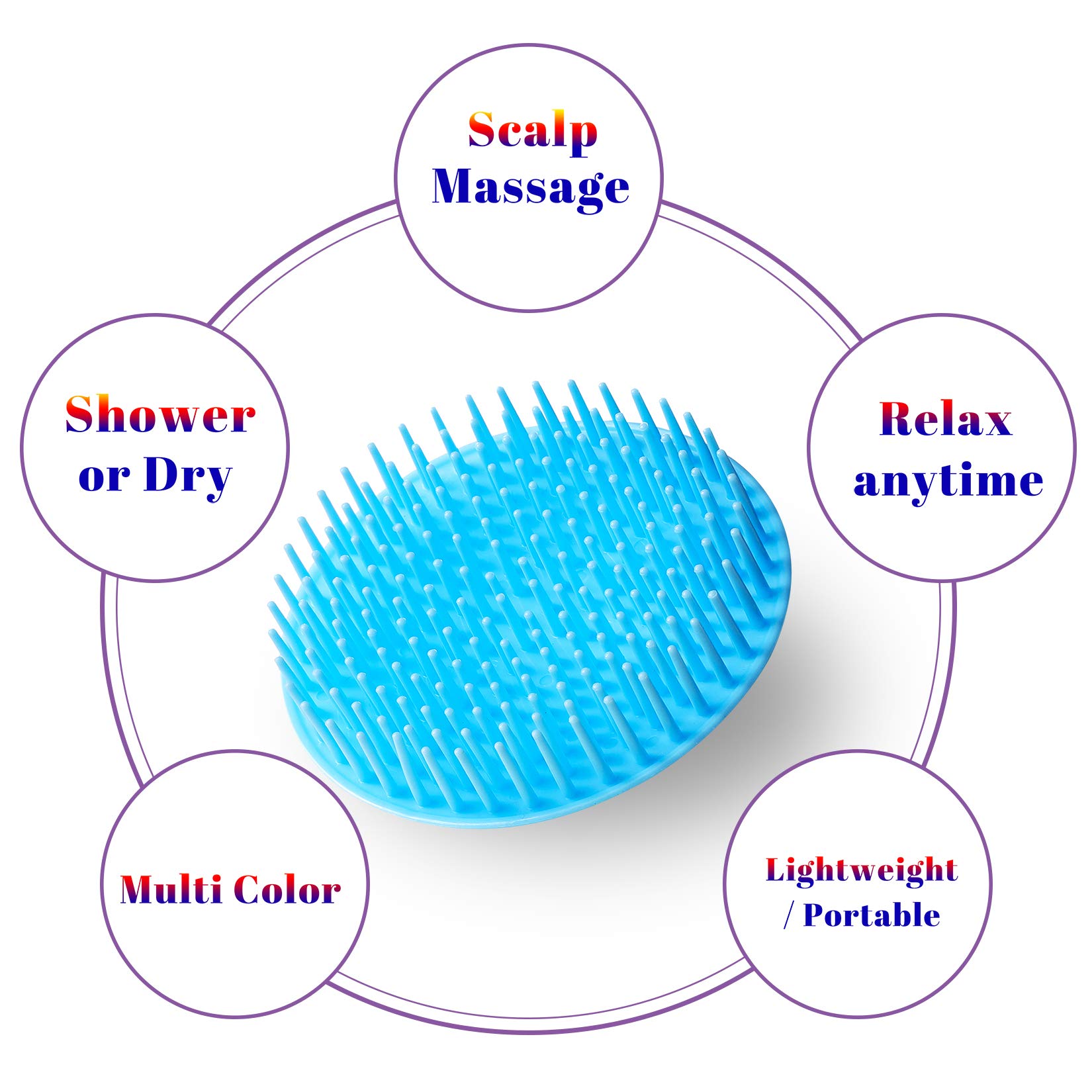 YEALIFE dandruff cleaning brush eases flakes with comfortable daily use.