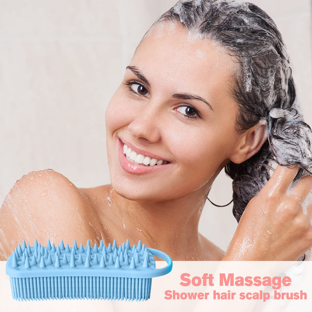YEALIFE silicone body scrubber lathers easily with body wash for a smooth shower