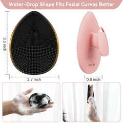 YEALIFE silicone face scrubber soft bristles closeup for gentle cleansing