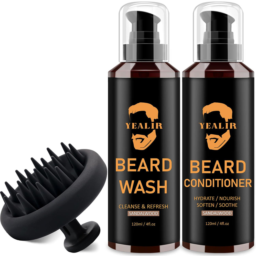 YEALIR beard wash bottle for easy cleansing and hydration