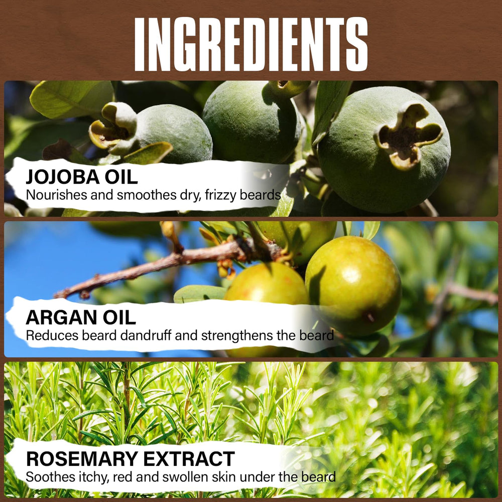 YEALIR jojoba oil drops balance moisture under the beard