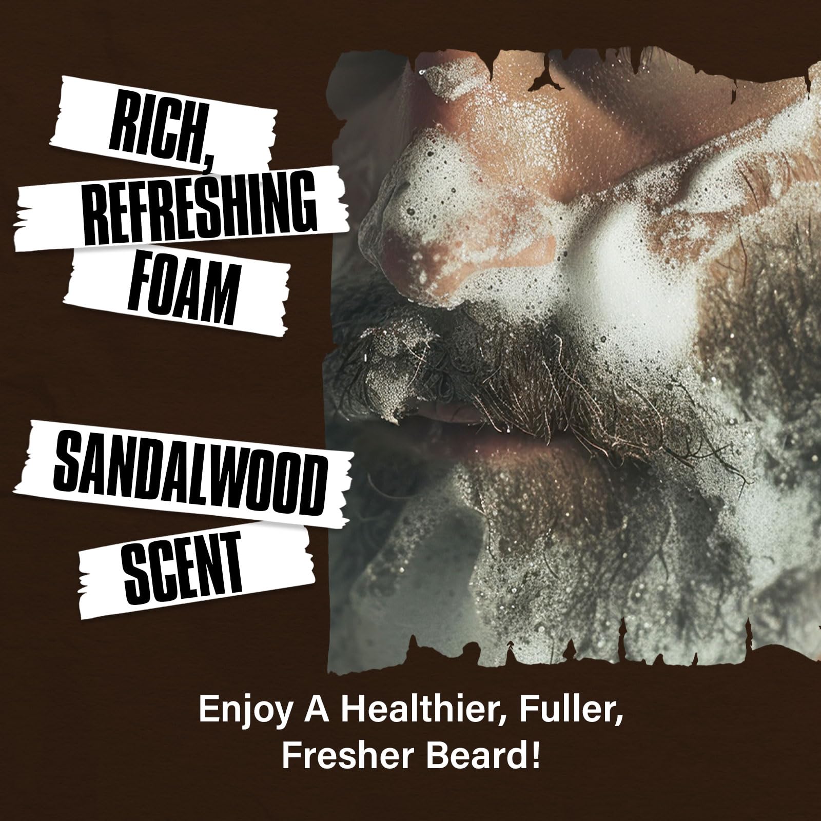 YEALIR one-step beard wash routine in shower