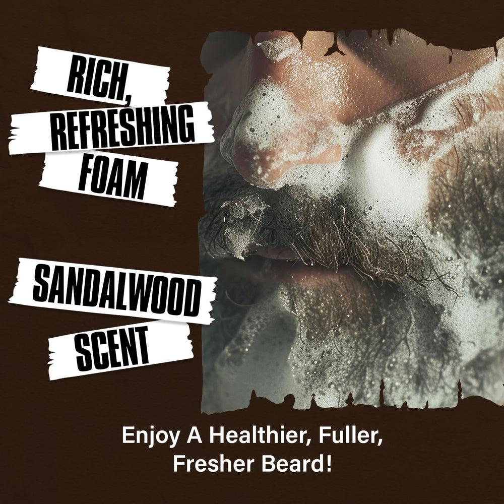 YEALIR one-step beard wash routine in shower