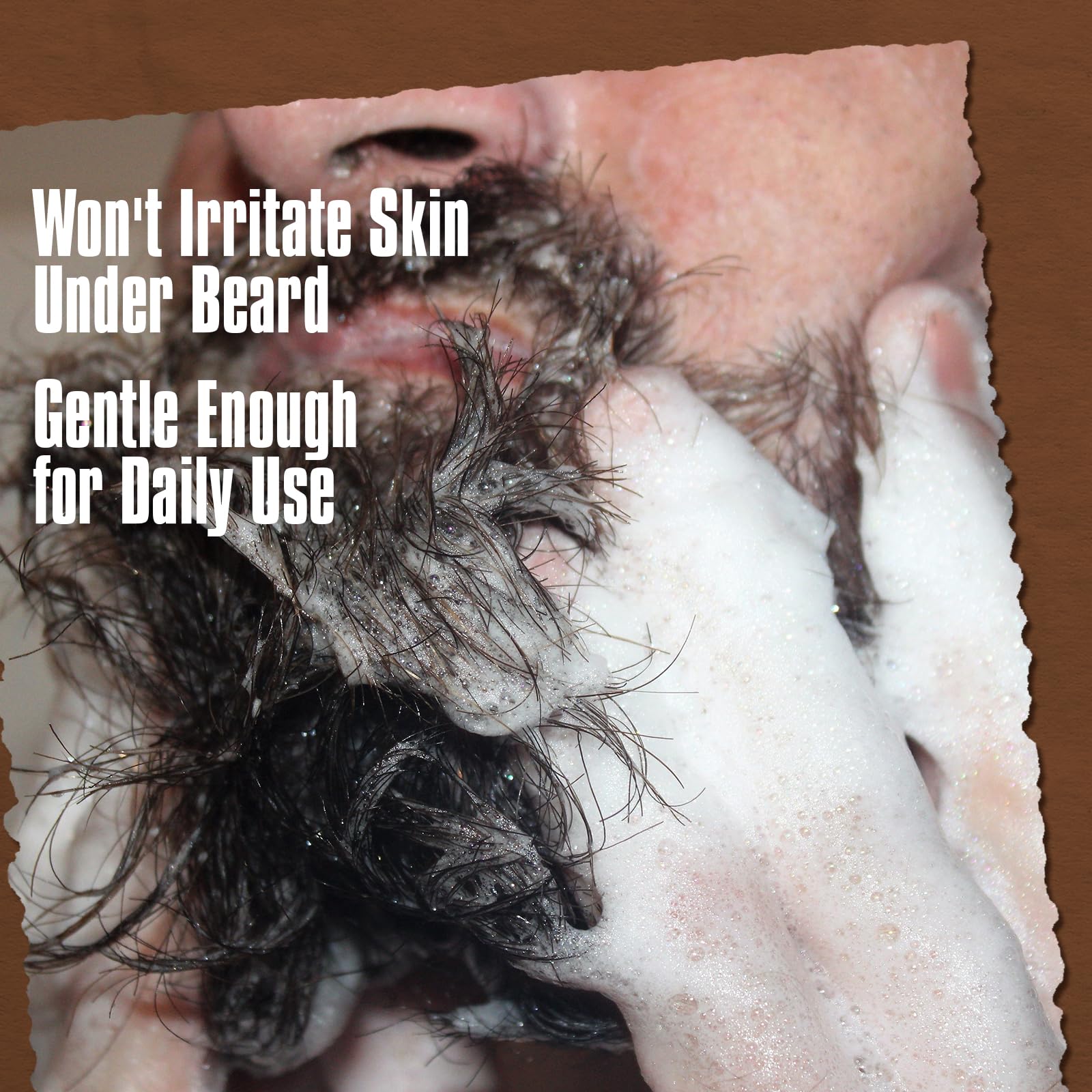 YEALIR silicone beard brush helps lift dirt and dander