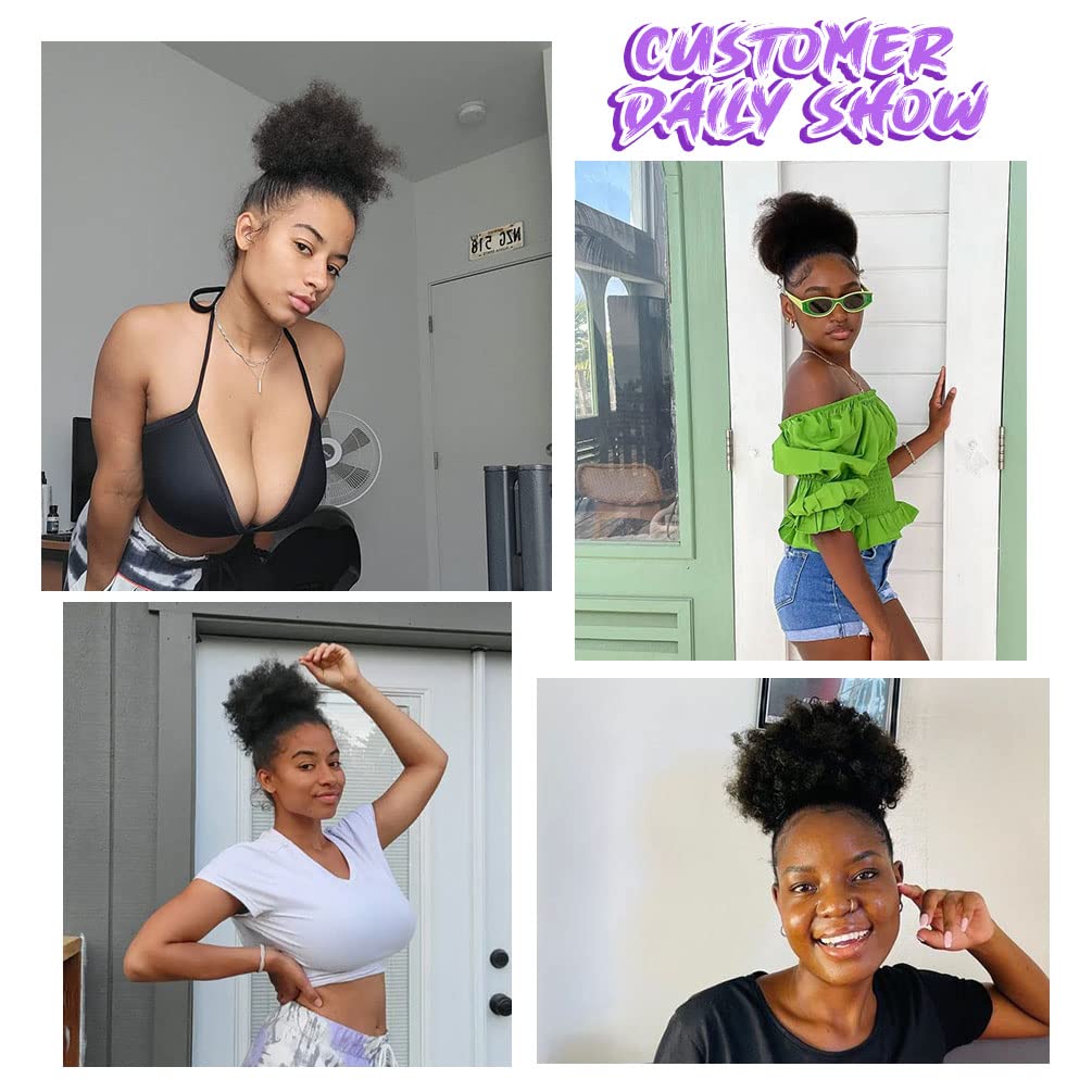 YEAME Afro Puff ponytail offers versatile style options for different occasions.