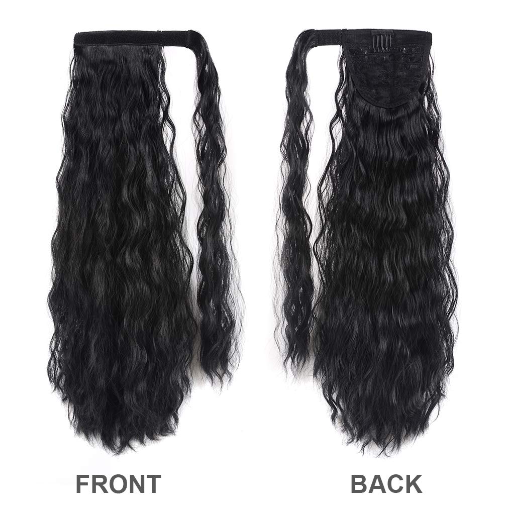 YEAME clip-in ponytail attachment demonstrating quick, secure styling.