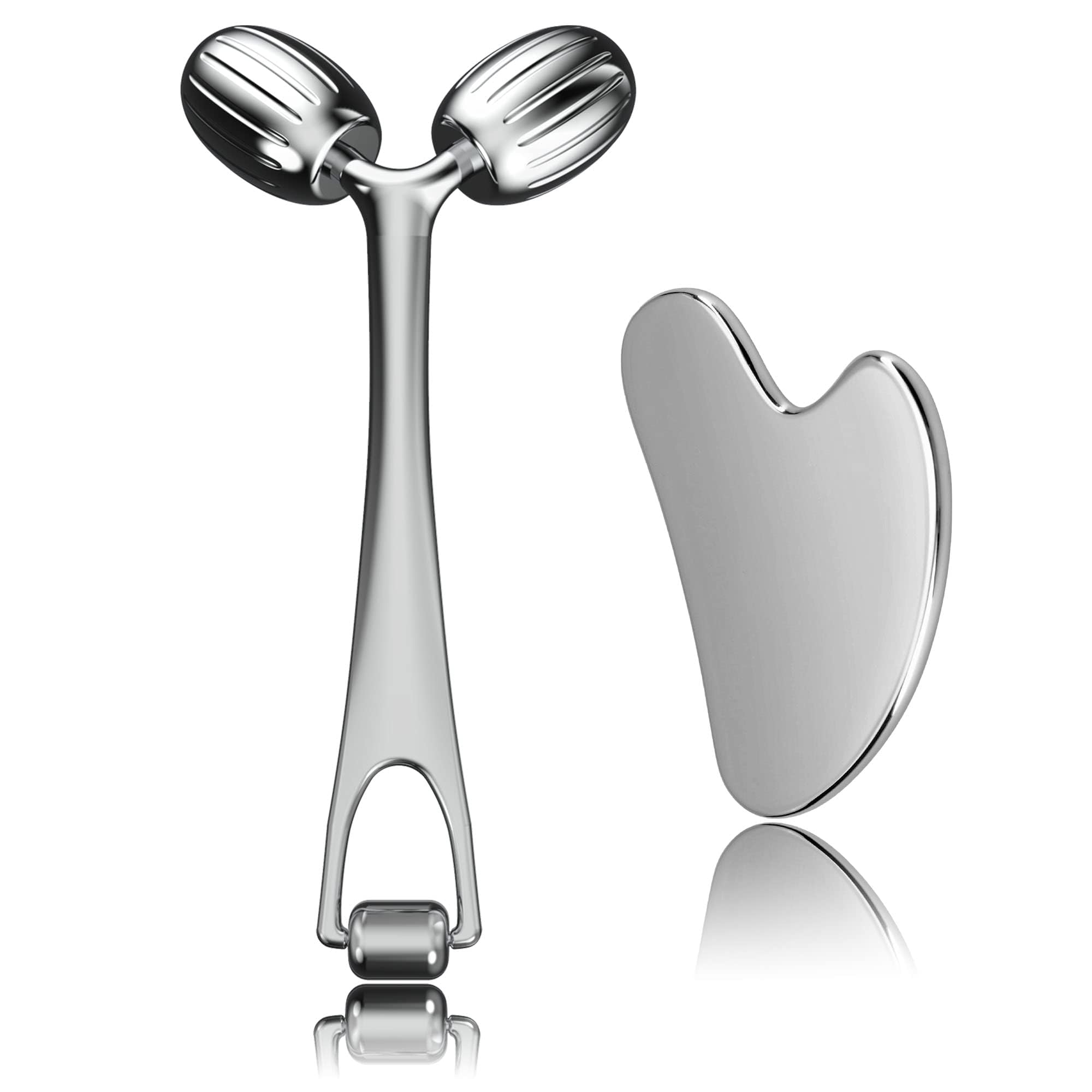Yeamon Gua Sha tool dual-ended roller for full-face massage.