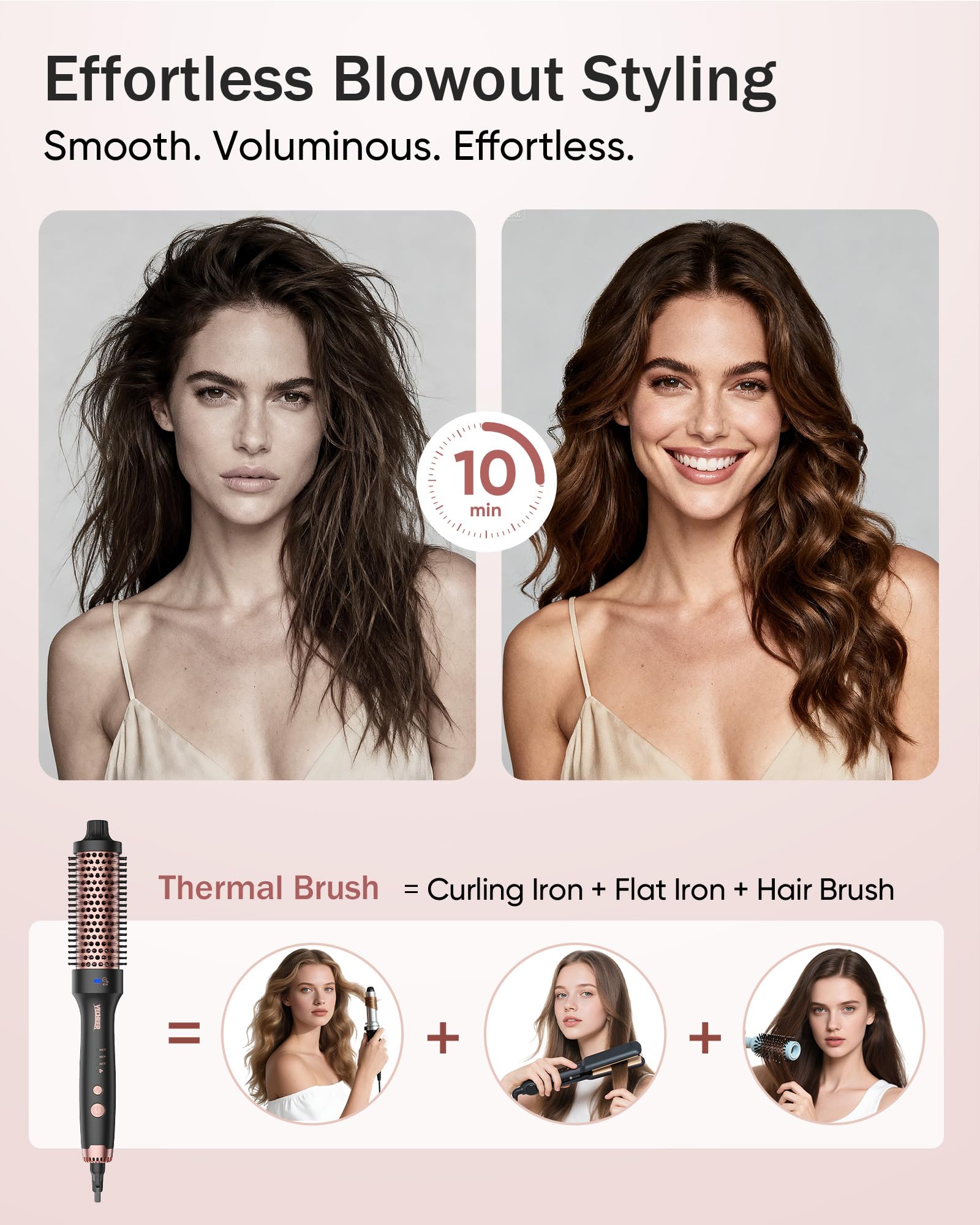 Lightweight design of YeCheer Thermal Brush for comfortable use