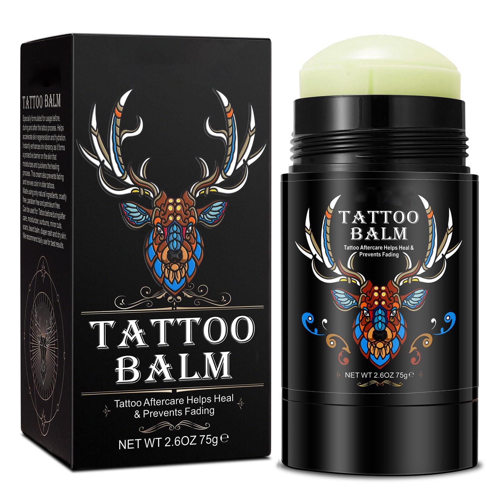 Yecuce Tattoo Butter Balm tube-application for easy, mess-free aftercare.