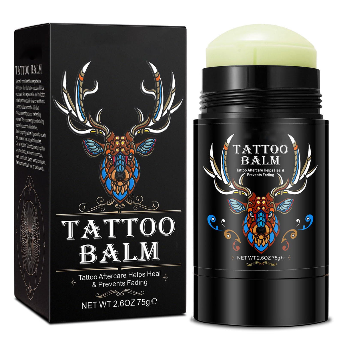 Yecuce Tattoo Butter Balm tube-application for easy, mess-free aftercare.