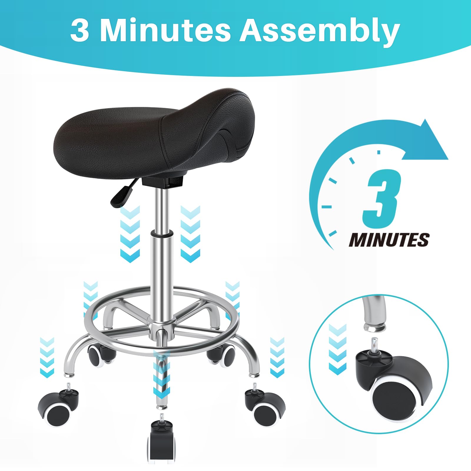 YEEZEE quick assembly with pre-attached screws for fast setup.