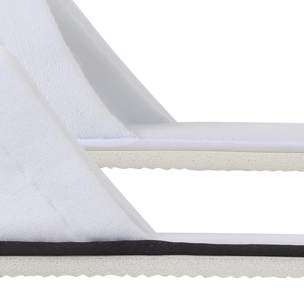 Yeios cotton polyester blend slippers provide soft, breathable comfort.