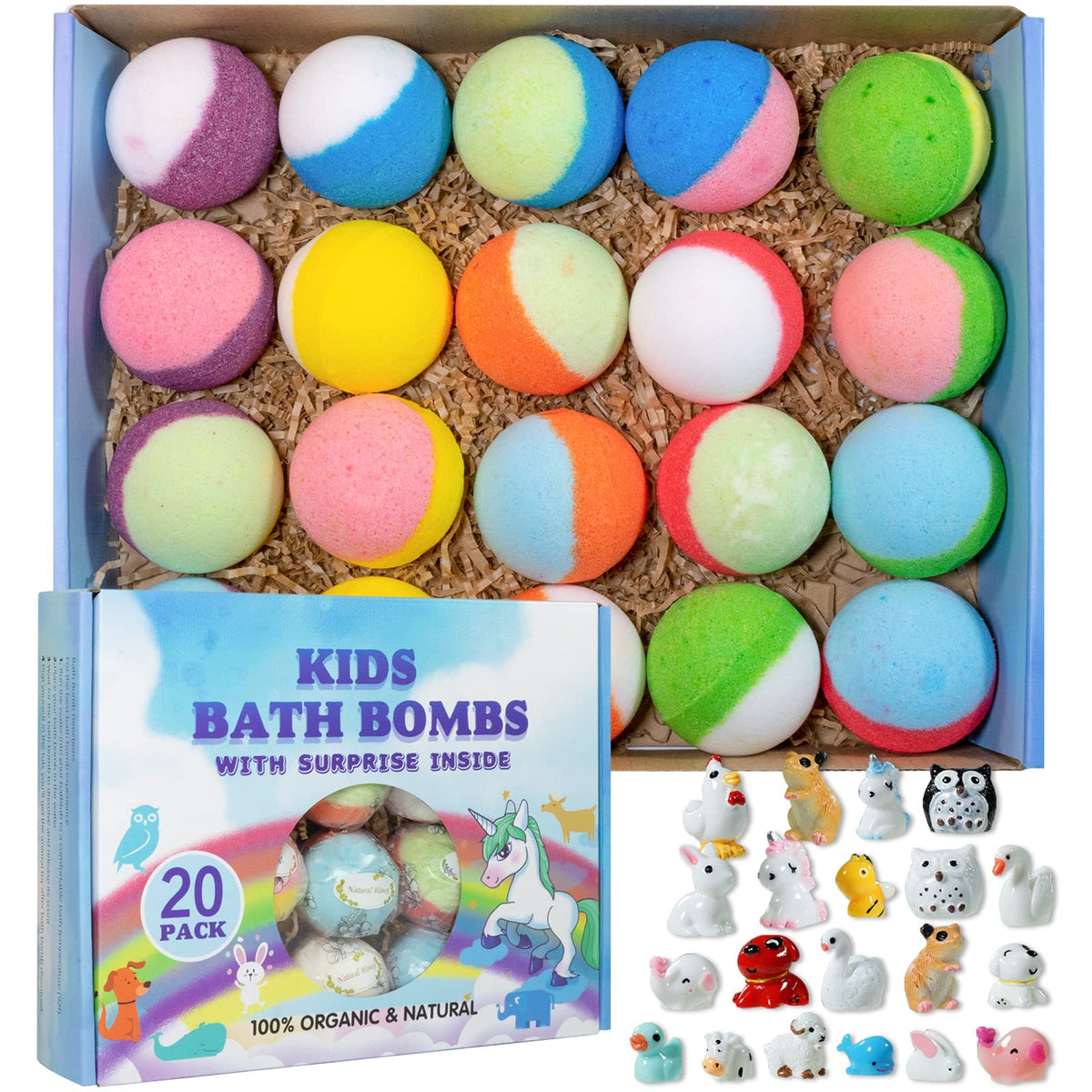 Yekery bath bombs gift box exterior highlights premium gifting appeal.