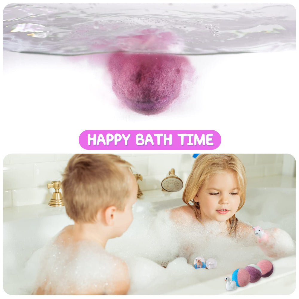 Kids enjoy Yekery bath bombs with bright colors and inviting scents.