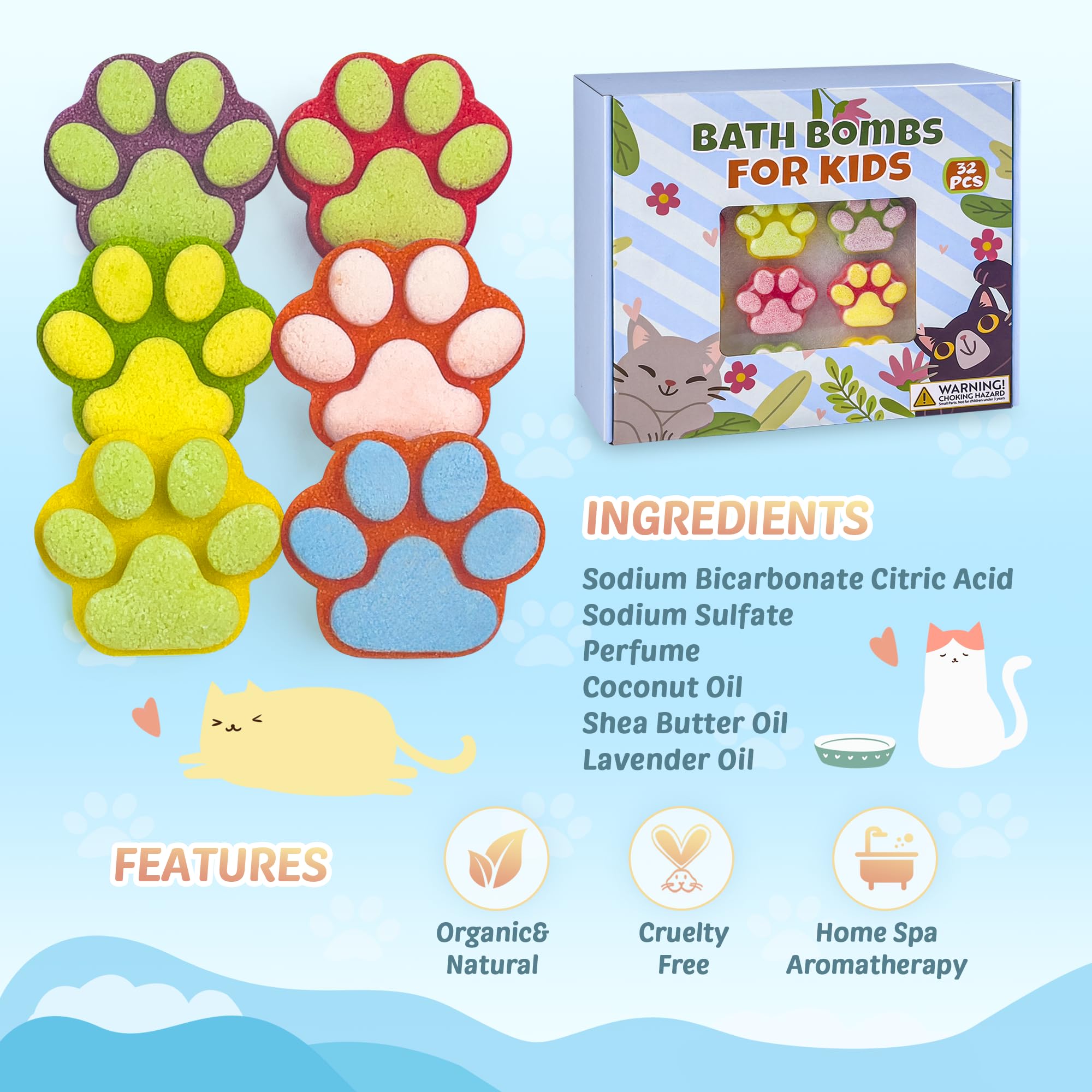 Yekery Bath Bombs individually wrapped for easy gifting and handling.