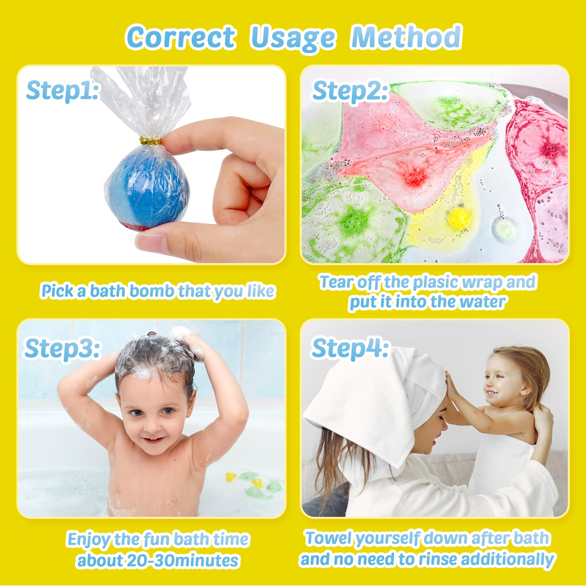 Yekery multi-scent set offers different bath moods for kids