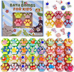 Yekery Paw Bath Bombs front package, a gift-ready set for kids.