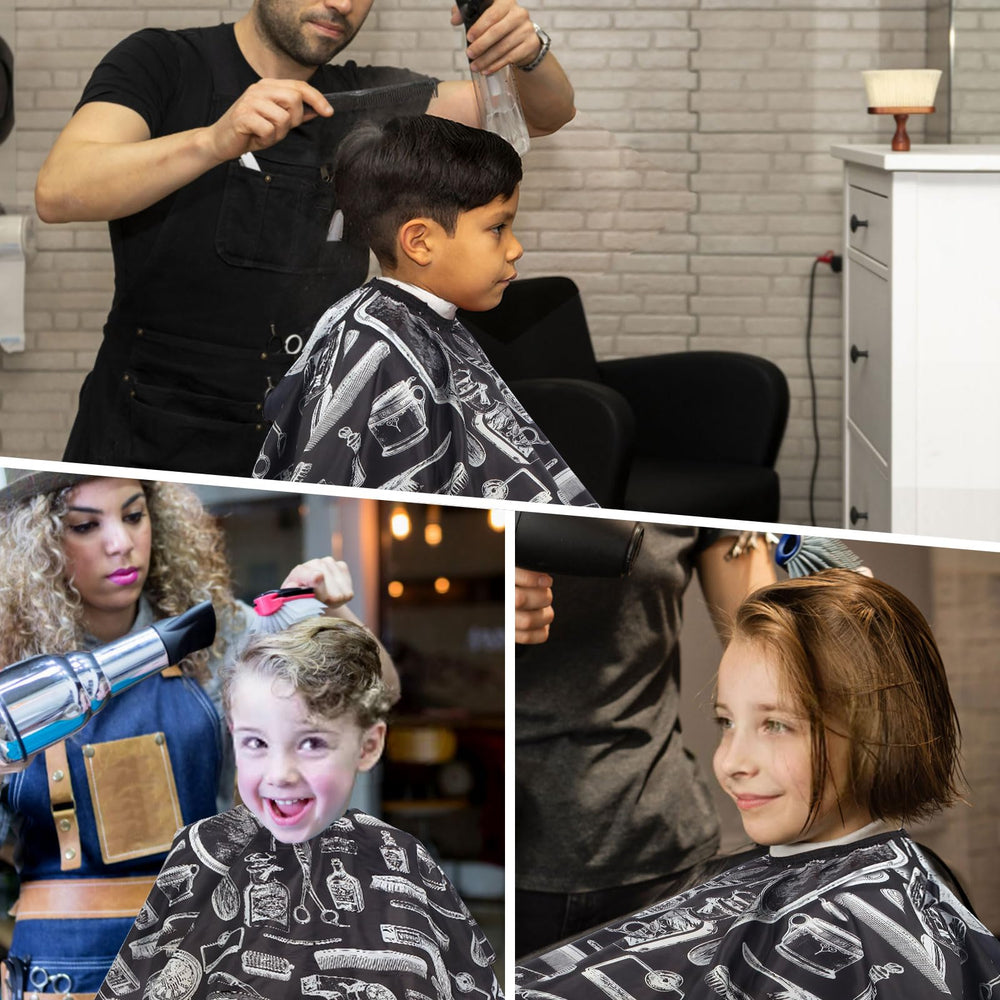 YELEGAI barber set packaging including cape and neck duster brush