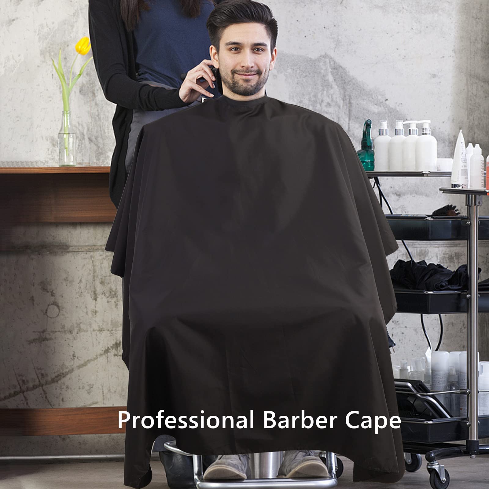 Yelegai capa barbero uso en salón o casa para profesionalismo