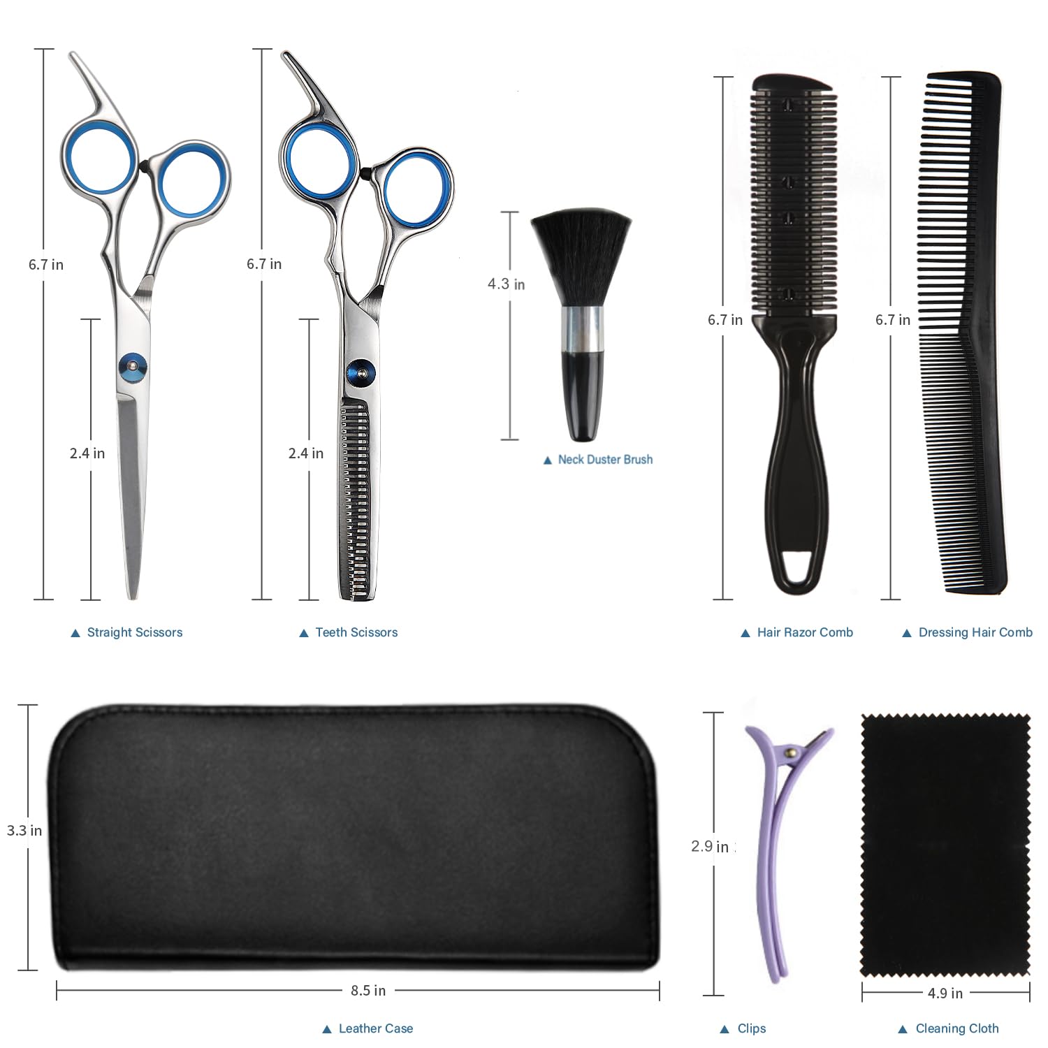 Yelegai hair razor comb for detangling and sectioning during styling