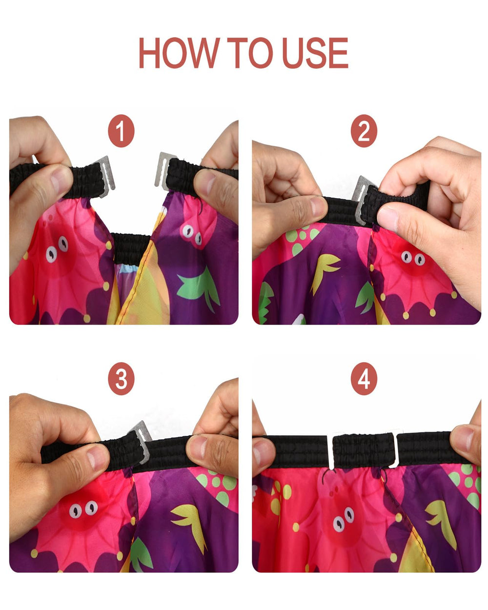 YELEGAI Cape on child during haircut reduces mess and boosts comfort