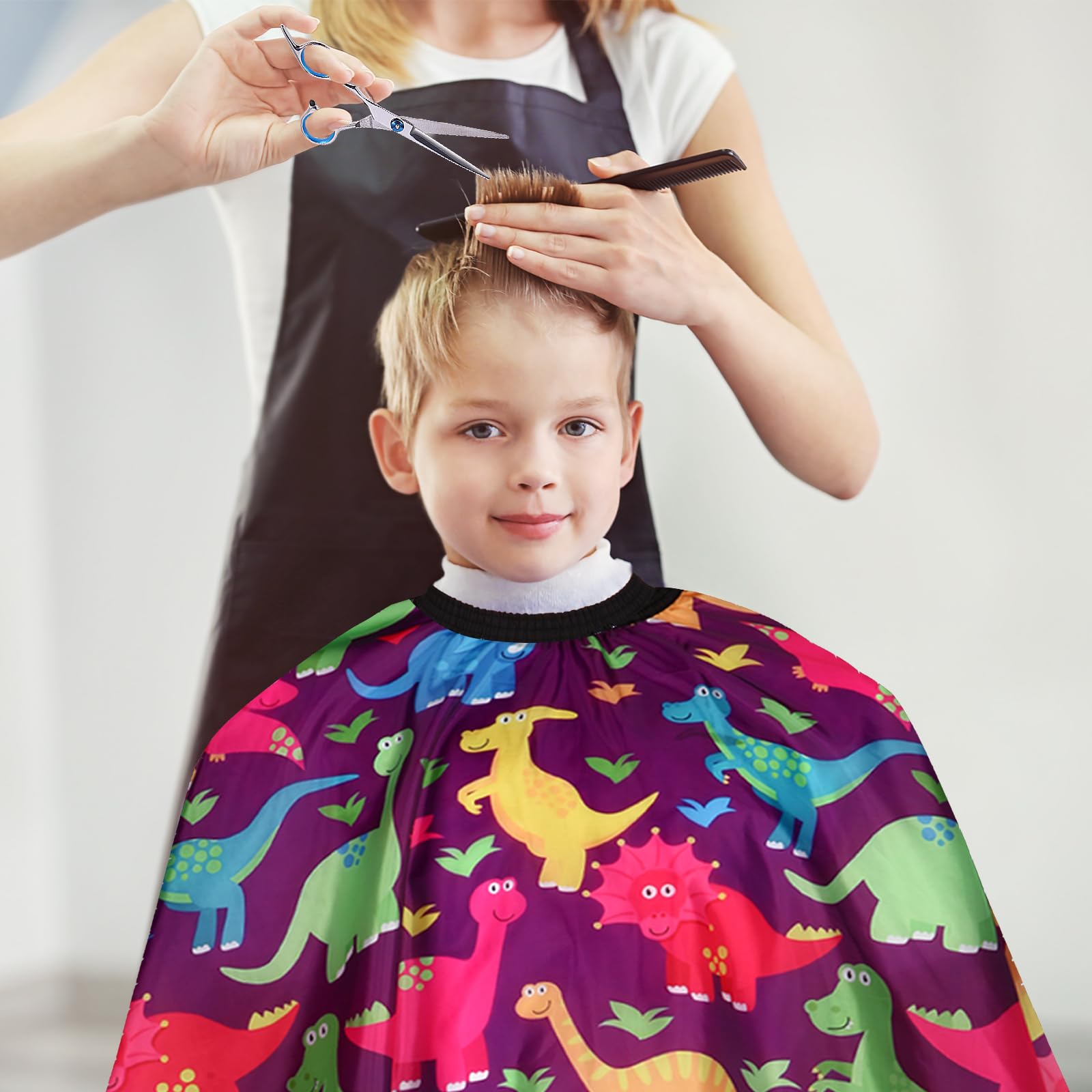 YELEGAI Kids Hair Cutting Cape fabric closeup, lightweight and smooth