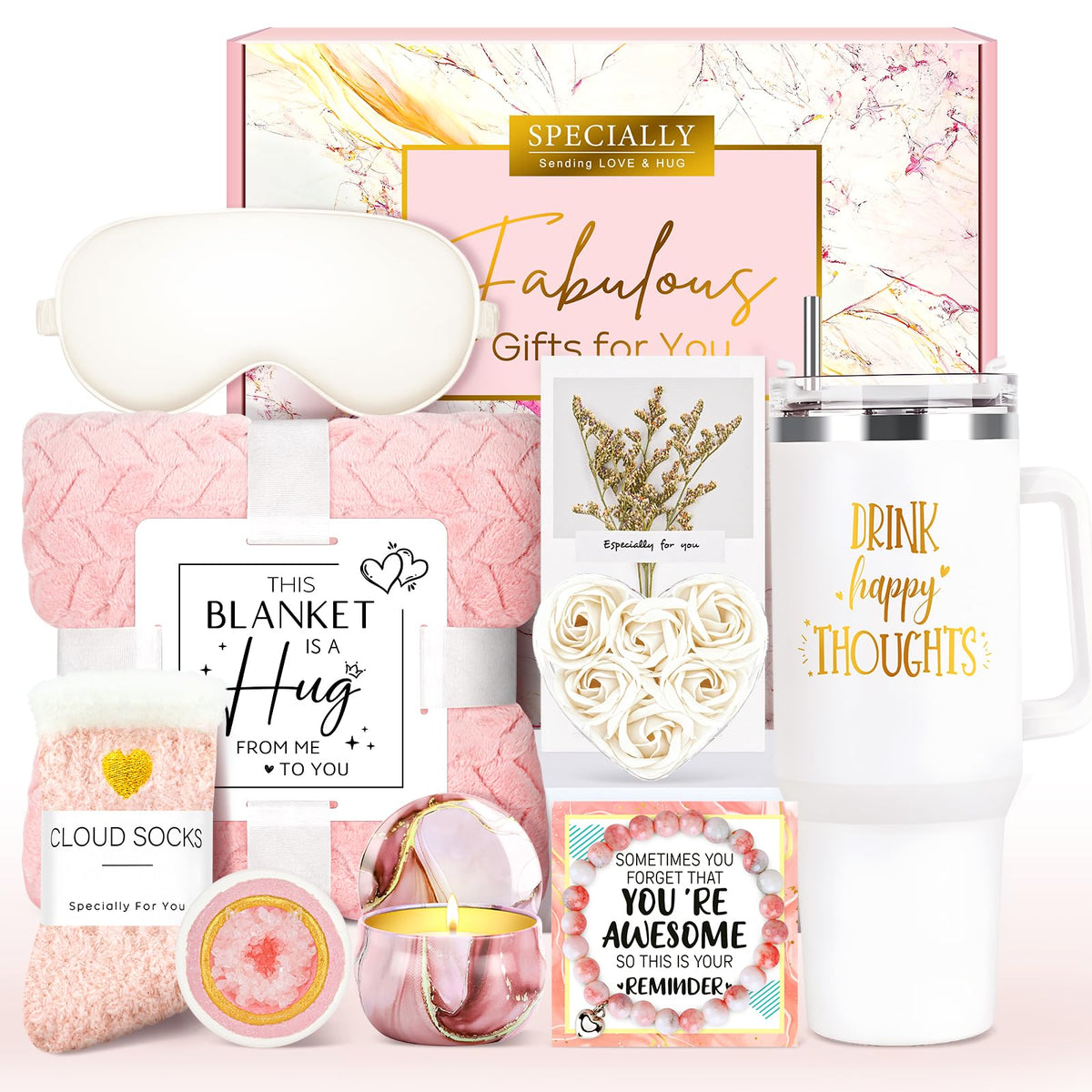 YENCHORN luxury gift basket unboxing, premium self-care elements