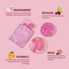 Yeokoe Niacinamide eye mask helps refine texture and brighten appearance.