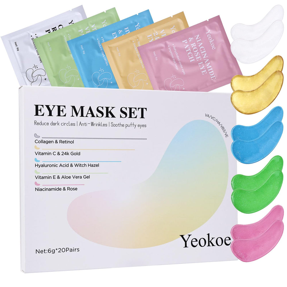 Parches Yeokoe collagen-retinol: revitalizan la mirada y suavizan líneas finas.