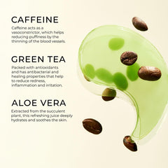 Yepoda algae and green tea ingredients nourish skin and offer antioxidant support.