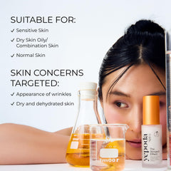 Yepoda Skinject Effect serum texture being applied to skin to support smooth absorption